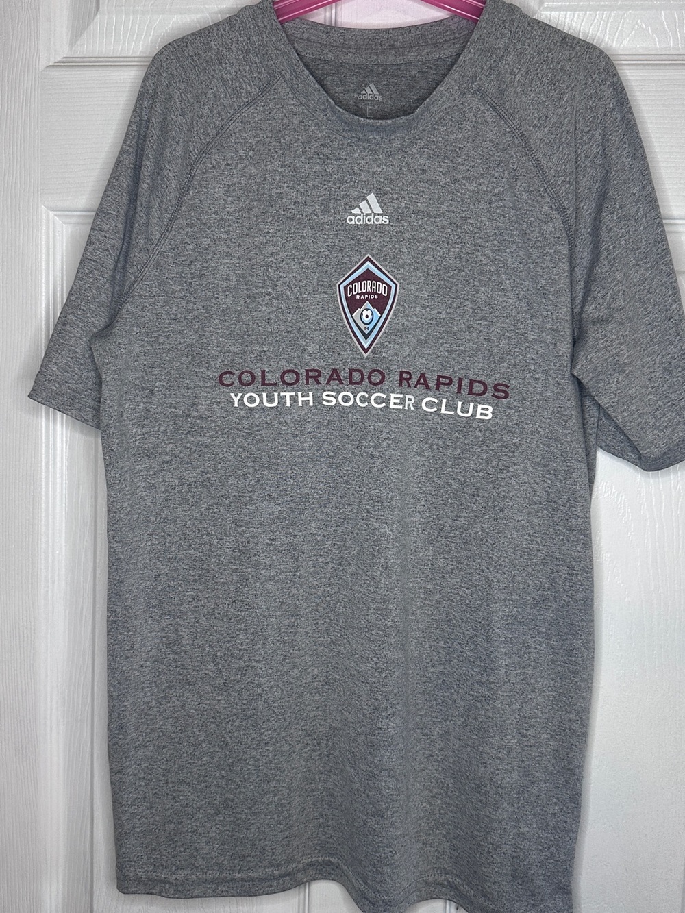 adidas Gray Colorado Rapids Youth Soccer Tee